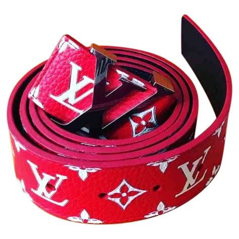 supreme lv belt|supreme calfskin monogram belt.